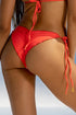 Luli Fama Chasing Stars Sequins Ruched Back Brazilian Tie Side Bottom